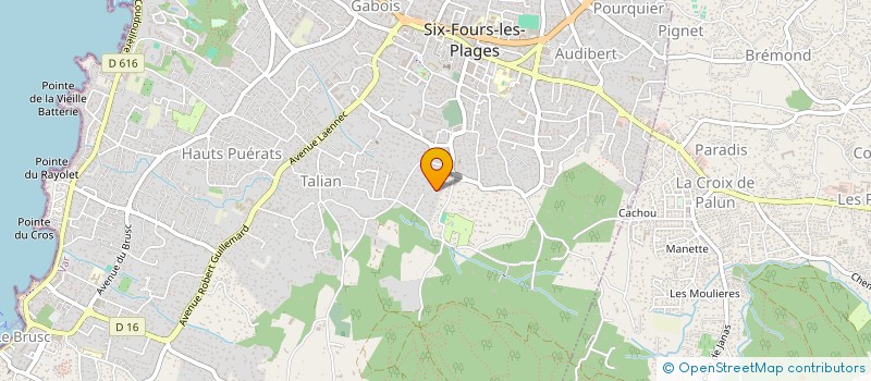 localisation de l'entreprise SCI LENOA à SIX-FOURS-LES-PLAGES