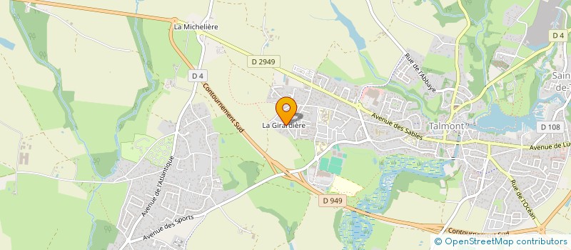 localisation de l'entreprise SCI LENOCO  TALMONT-SAINT-HILAIRE