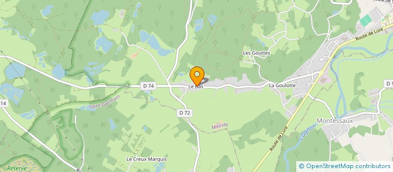 localisation de l'entreprise SCI LENOIR  MELISEY