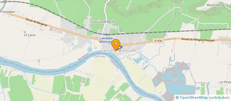 localisation de l'entreprise SCI LENOIR-DECOGNE  LAMOTHE-MONTRAVEL