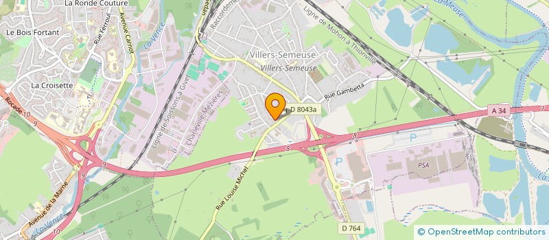 localisation de l'entreprise SCI LENORMAND  VILLERS-SEMEUSE