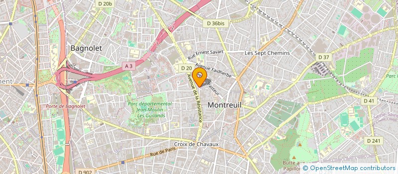 localisation de l'entreprise SCI LENOWONG à MONTREUIL