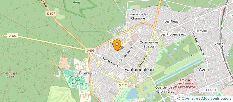 localisation de l'entreprise SCI LENS  FONTAINEBLEAU