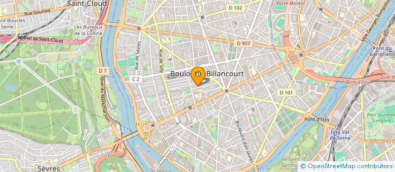 localisation de l'entreprise SCI LENTERPRISE à BOULOGNE-BILLANCOURT