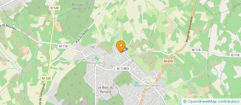 localisation de l'entreprise SCI LENTISQUES à BEAULIEU