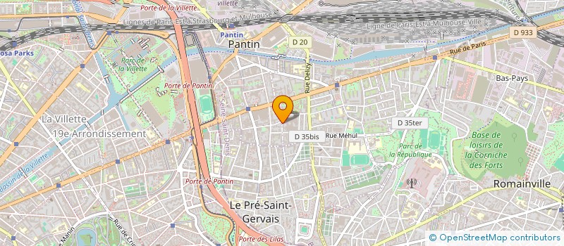 localisation de l'entreprise SCI LENYYY  PANTIN