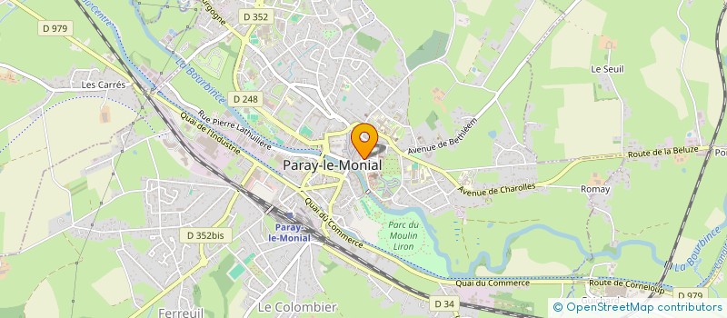 localisation de l'entreprise SCI LEO 33 à PARAY-LE-MONIAL