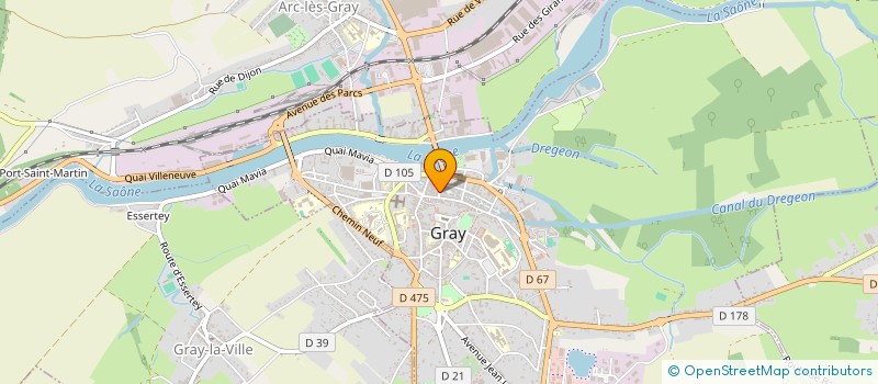localisation de l'entreprise SCI LEO à GRAY