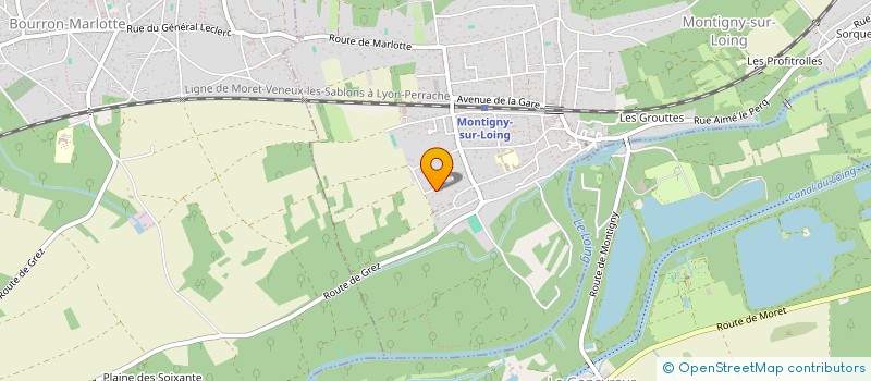 localisation de l'entreprise SCI LEO  MONTIGNY-SUR-LOING