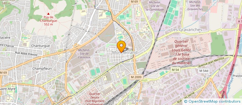 localisation de l'entreprise SCI LEO  CLERMONT-FERRAND