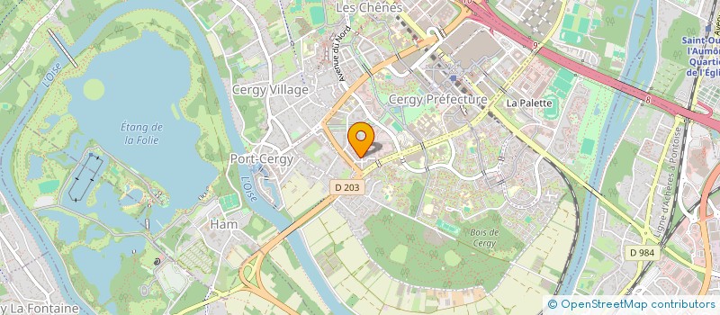 localisation de l'entreprise SCI LEO  CERGY