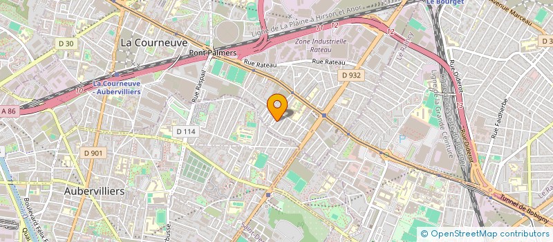 localisation de l'entreprise SCI LEO 5 à LA COURNEUVE