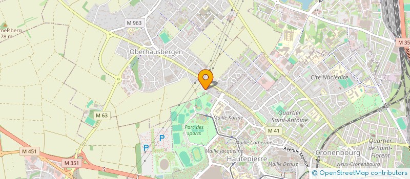 localisation de l'entreprise SCI LEO  OBERHAUSBERGEN