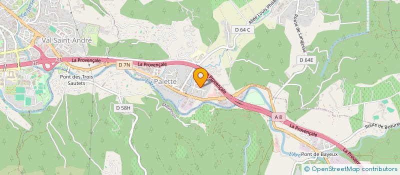 localisation de l'entreprise SCI LEO  LE THOLONET