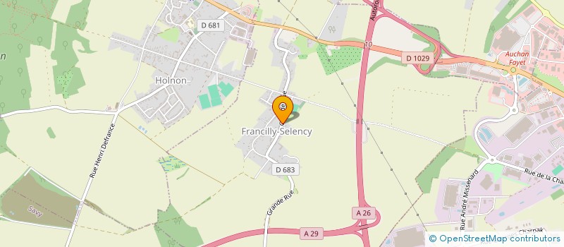 localisation de l'entreprise SCI LEO  FRANCILLY-SELENCY