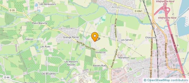 localisation de l'entreprise SCI LEO & CO  ARNAS