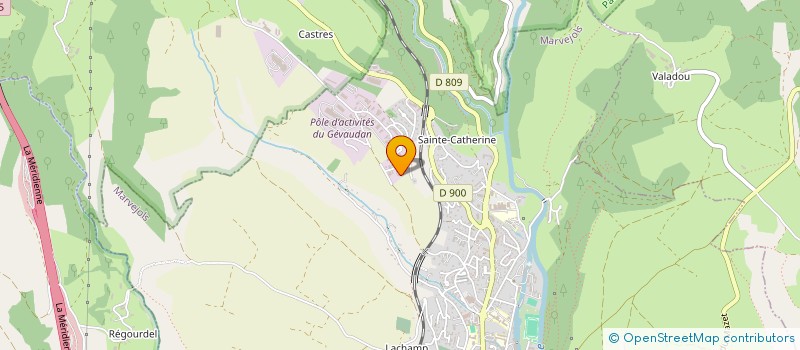 localisation de l'entreprise SCI LEO ET JUSTINE  MARVEJOLS