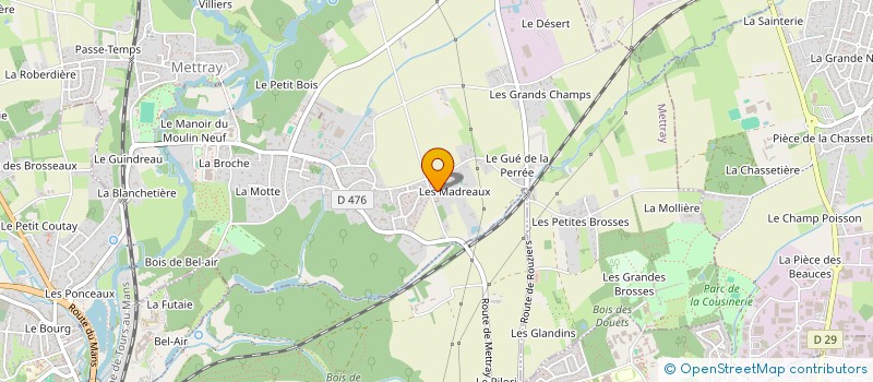 localisation de l'entreprise SCI LEO ET LUCAS  METTRAY