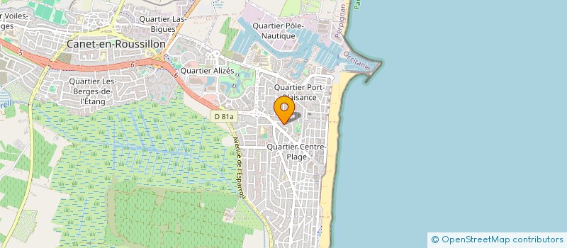 localisation de l'entreprise SCI LEO JEFRE  CANET-EN-ROUSSILLON