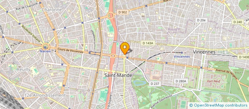 localisation de l'entreprise SCI LEO SAINT MANDE à SAINT-MANDE