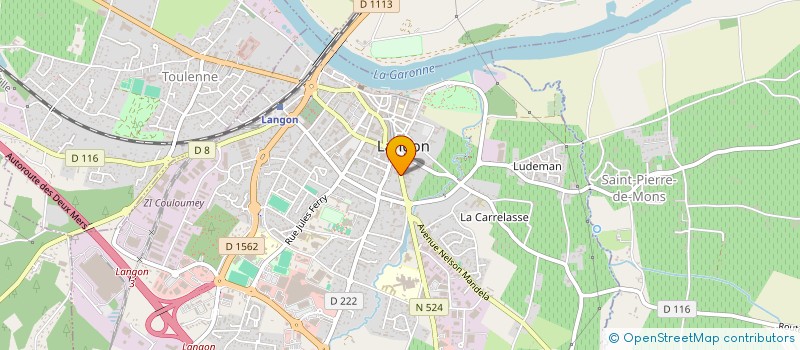localisation de l'entreprise SCI LEOANNA à LANGON