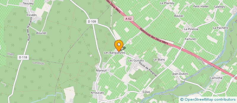 localisation de l'entreprise SCI LEOBAT  PUJOLS-SUR-CIRON