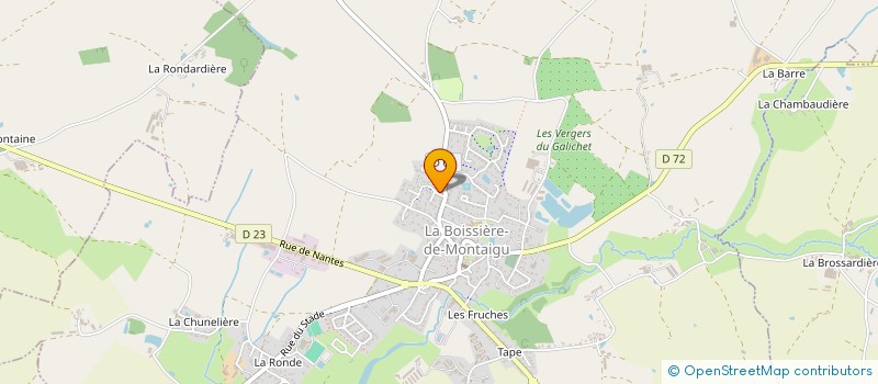 localisation de l'entreprise SCI LEODEL  LA BOISSIERE-DE-MONTAIGU