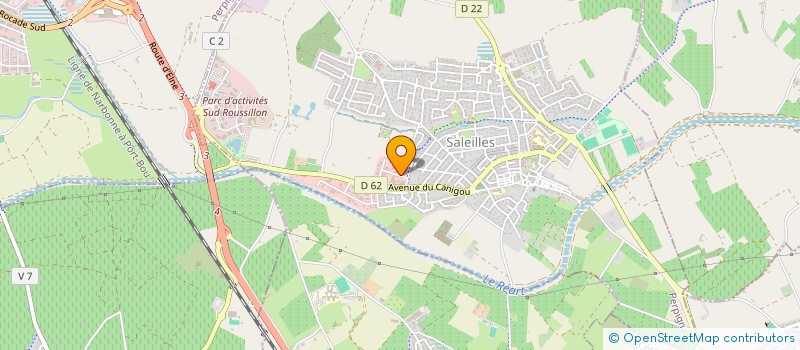 localisation de l'entreprise SCI LEON 1  SALEILLES