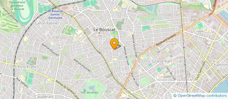 localisation de l'entreprise SCI LEON  LE BOUSCAT