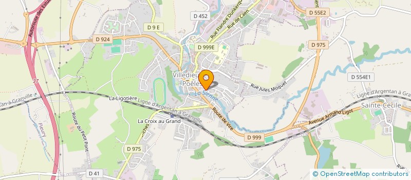 localisation de l'entreprise SCI LEON BEUVE  VILLEDIEU-LES-POELES-ROUFFIGNY