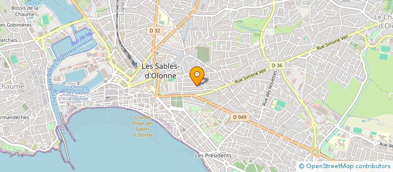 localisation de l'entreprise SCI LEON BLUM 21 à LES SABLES D'OLONNE