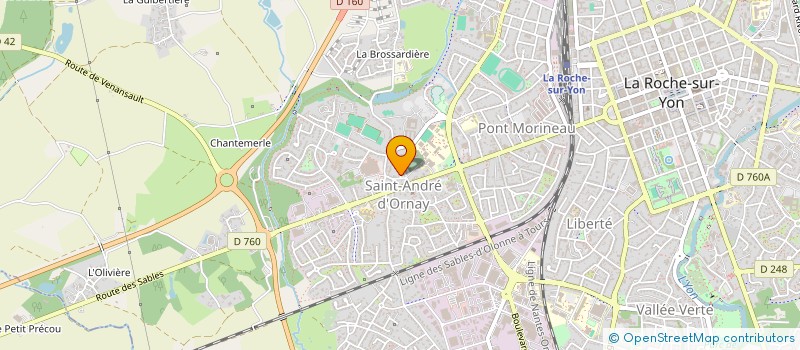 localisation de l'entreprise SCI LEON BUGNOT  LA ROCHE-SUR-YON