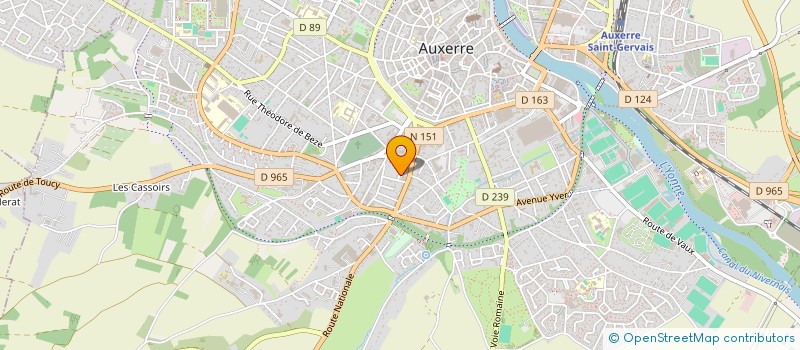 localisation de l'entreprise SCI LEON DIT  AUXERRE