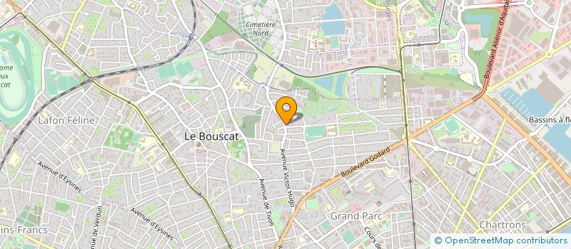 localisation de l'entreprise SCI LEON ET GAMES  LE BOUSCAT