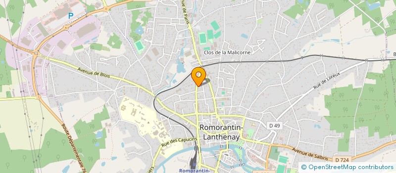 localisation de l'entreprise SCI LEON ET LUCIEN  ROMORANTIN-LANTHENAY