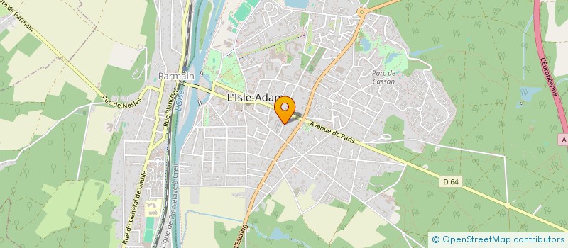 localisation de l'entreprise SCI LEON FORT  L'ISLE-ADAM