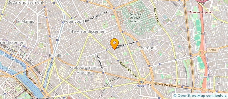 localisation de l'entreprise SCI LEON FROT  PARIS