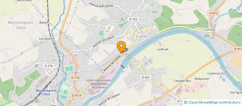 localisation de l'entreprise SCI LEON JOUHAUX  FUMEL