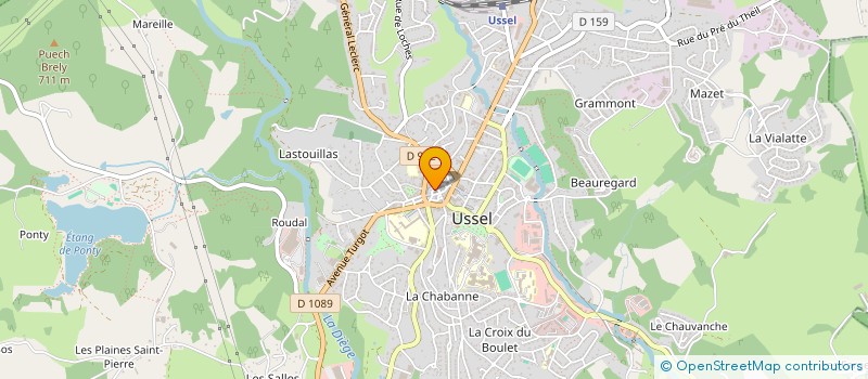 localisation de l'entreprise SCI LEON LEA MONCOURRIER à USSEL