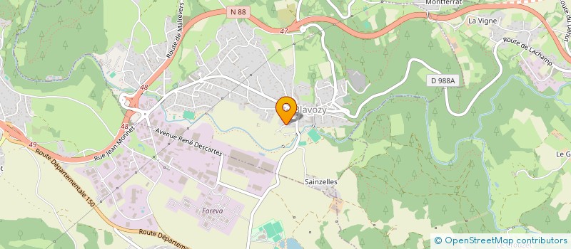 localisation de l'entreprise SCI LEON ROUX PERE ET FILS  BRIVES-CHARENSAC