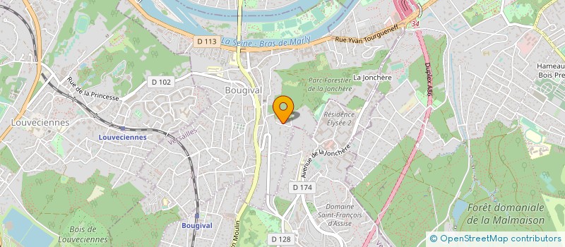 localisation de l'entreprise SCI LEONARD  BOUGIVAL