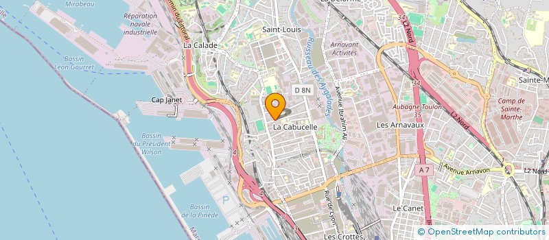 localisation de l'entreprise SCI LEONARDO à MARSEILLE