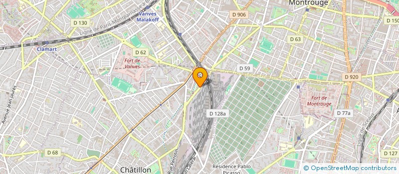 localisation de l'entreprise SCI LEONARDO  CHATILLON