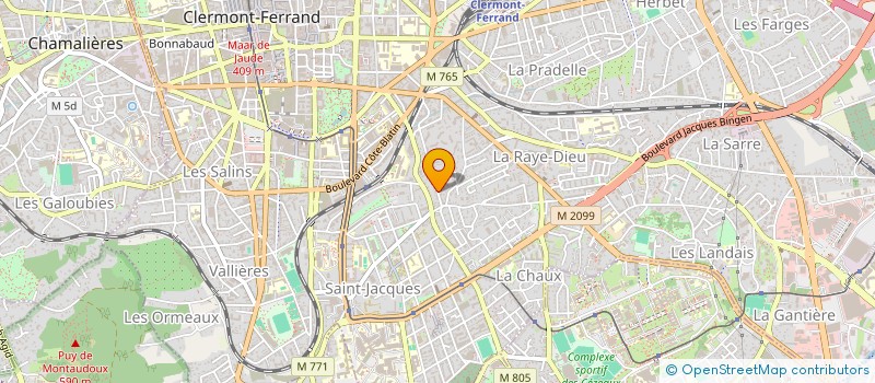 localisation de l'entreprise SCI LEONARDOUX 17  CLERMONT-FERRAND