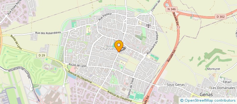 localisation de l'entreprise SCI LEONI  CHASSIEU