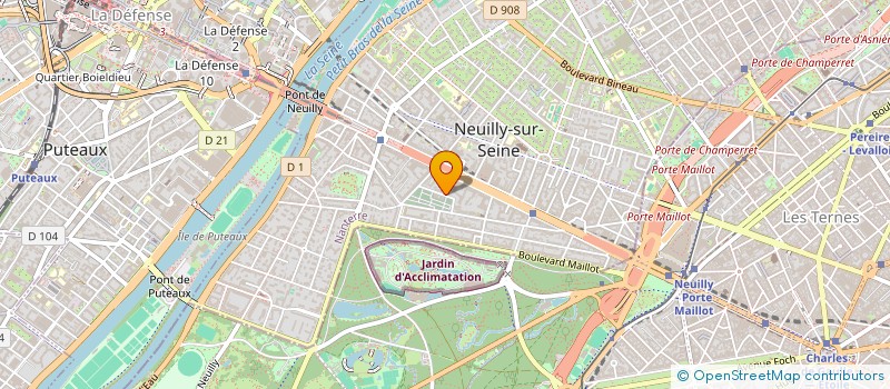 localisation de l'entreprise SCI LEONIE JUNIOR à NEUILLY-SUR-SEINE