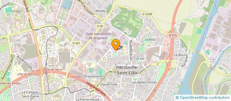 localisation de l'entreprise SCI LEONORMANDY  HEROUVILLE-SAINT-CLAIR