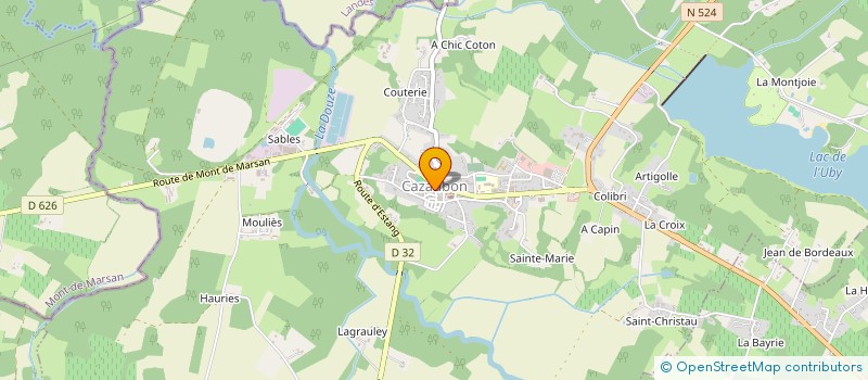 localisation de l'entreprise SCI LEONTIN SOJA  CAZAUBON