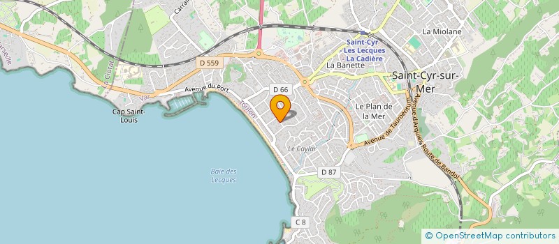localisation de l'entreprise SCI LEONTINE à SAINT-CYR-SUR-MER