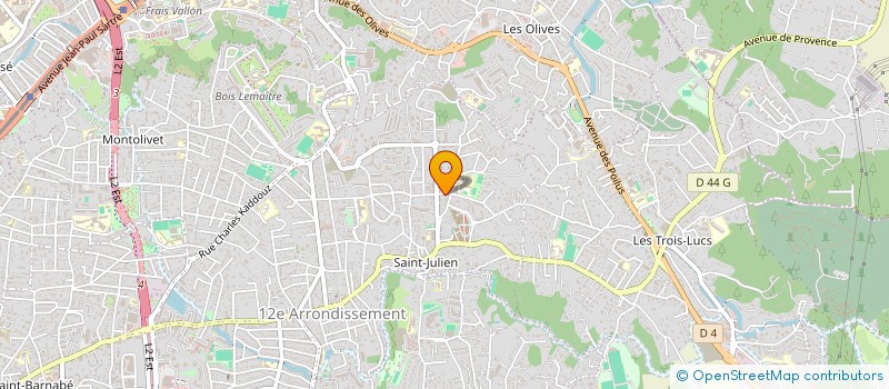 localisation de l'entreprise SCI LEONTINE  MARSEILLE